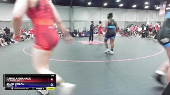 170 lbs Round 3 (8 Team) - Camilla Granado, California Red vs Jaiah O`Neal, Indiana