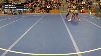 110 lbs Quarterfinal - Nate Peterson, BEWA vs Geno Reuvers, Pinnacle