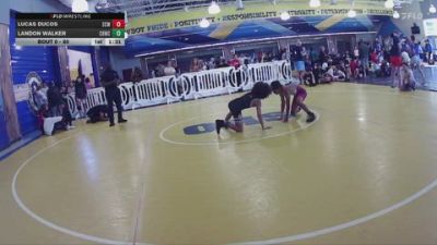 80 lbs Semifinal - Landon Walker, Glasgow Wrestling Academy vs Lucas Ducos, Lake Highland Prep