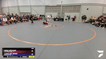 200 lbs Placement Matches (16 Team) - Anna Bozanic, California Red vs Caroline Ward, Missouri Fire