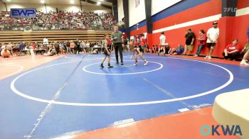 55 lbs Round Of 16 - Aksel Davis, Tahlequah Wrestling Club vs Elijah Kroll, Raw Wrestling Club