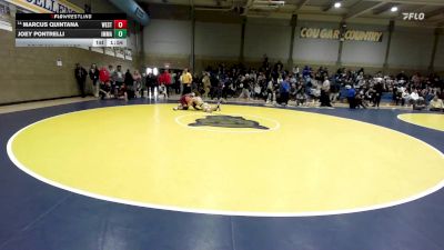 168 lbs Round Of 32 - Marcus Quintana, West Aurora (IL) vs Joey Pontrelli, Immaculate Conception (IL)