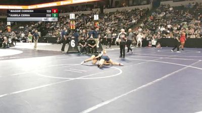 115 lbs 5th Place - Maggie Cornish, Tesoro (SS) vs Kamila Cerna, Stockdale (CS)