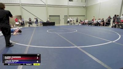 175 lbs 2nd Wrestleback (16 Team) - Aleric Marsden, Georgia vs Logan Rapier, Arkansas Blue