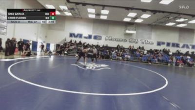 285 lbs Quarters & 1st Wb (16 Team) - Jose Garcia, Sierra College vs Yahir Flores, Modesto Junior College