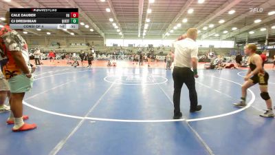 90 lbs Consi Of 4 - Cale Dauber, Ohio Gold vs CJ Dreshman, Quest School Of Wrestling MS