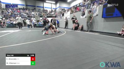 58 lbs Rr Rnd 3 - Emmett Alvarado, Comanche Takedown Club vs Mason Hileman, Shelton Wrestling Academy