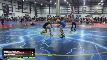 150 lbs Round 3 (4 Team) - Finnius McCafferty, MOORE COUNTY BRAWLERS - GOLD vs Noah Gomez, GREAT NECK WRESTLING CLUB