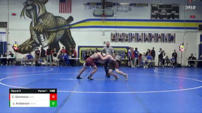 JV-39 lbs Round 3 - Jaxon Anderson, Mount Vernon vs Christian Simmons, Independence