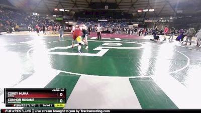 92 lbs 2nd Place Match - Connor Rosane, Washington vs Corey Muma, NWWC