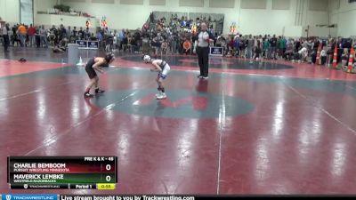 45 lbs Quarterfinal - Maverick Lembke, Westfield Razorbacks vs Charlie Bemboom, Pursuit Wrestling Minnesota