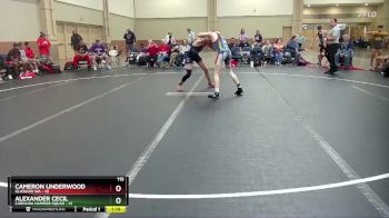 115 lbs Round 1 (6 Team) - Alexander Cecil, Carolina Hammer Squad vs Cameron Underwood, Glasgow WA
