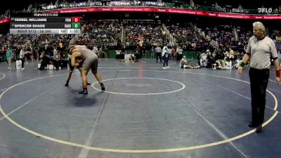 2A 285 lbs Champ. Round 1 - Terrel Williams, Forest Hills vs Spencer Shade, Bandys High School