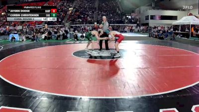 6A 138 lbs Cons. Round 2 - Jayden Dodge, Nampa vs Corbin Christensen, Eagle