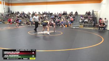 J-14 lbs Round 3 - Keegan Gillmore, Big Game Wrestling Club vs Jace Kinzenbaw, Hawkeye Wrestling Academy