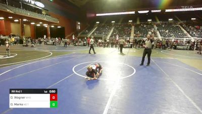 46 lbs Rr Rnd 1 - Oakley Wagner, Wyoming Underground vs Olive Marks, No Team