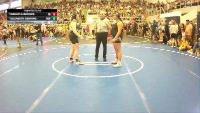 192 lbs Quarterfinal - Elizabeth Gehring, Westside Cincinnati Wrestling vs Makayla Brooks, Pursuit Wrestling