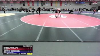 180 lbs Quarterfinal - Brittyn Corbishley, North Central (IL) vs Isabella Phillips, Gannon