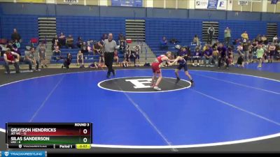 59 lbs Round 3 (4 Team) - Silas Sanderson, Leo vs Grayson Hendricks, Jet WC