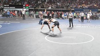 D 1 144 lbs Cons. Round 2 - Gracen Jenkins, Covington vs Van Vo, Zachary