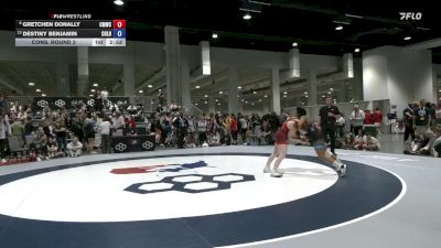68 lbs Cons. Round 2 - Gretchen Donally, Colorado Mesa Wrestling Club vs Destiny Benjamin, Colorado
