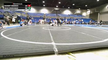 150-160 lbs Rr Rnd 3 - Zackery Kendrick, Cyclone Youth Wrestling vs Isaac Churchman, Paris Wrestling Club