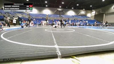150-160 lbs Rr Rnd 3 - Zackery Kendrick, Cyclone Youth Wrestling vs Isaac Churchman, Paris Wrestling Club