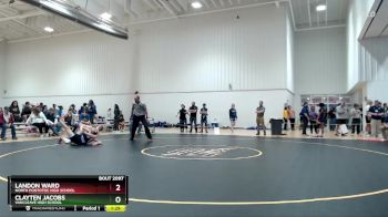 157 lbs Quarterfinal - Landon Ward, North Pontotoc High School vs Clayten Jacobs, Vancleave High School