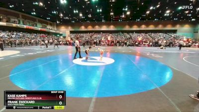 46-47 lbs Round 3 - Kase Kamps, Fallon Outlaws Wrestling Club vs Frank Swickard, Gold Rush Reno