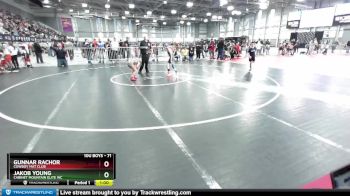 71 lbs Champ. Round 1 - Jakob Young, Cabinet Mountain Elite WC vs Gunnar Rachor, Cowboy Mat Club