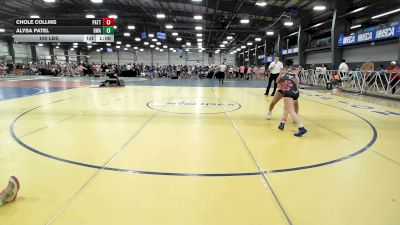 100 lbs Rr Rnd 3 - Chole Collins, Patton Trained Girls - HSG vs Alysa Patel, Diesel Wrestling Academy - HSG