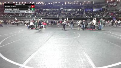 136 lbs Round Of 16 - Brody Quick, Cja vs Brayden Wright, New Milford