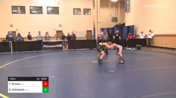 75 lbs Final - Tristan Snyder, All American W.C. vs Brayden Steinbach, WPA Spartans