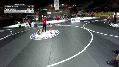 49 lbs 5th Place Match - Carter Her, Red Star Wrestling Academy vs Zayde Mozrok, Truckee Wrestling Club