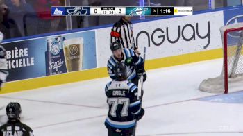 Nathan Lecompte Scores Net-Front Goal To Close Out Scoring For Chicoutimi