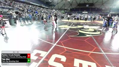 85 lbs Quarters - Raiden Crook-Hutsler, White River Hornets Wrestling Club vs Tate Siler, Twin City Wrestling Club