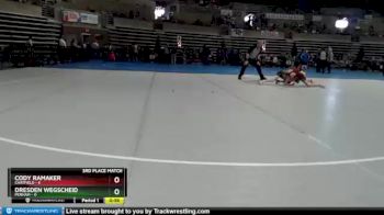 95 lbs Placement (4 Team) - Dresden Wegscheid, Perham vs Cody Ramaker, Chatfield