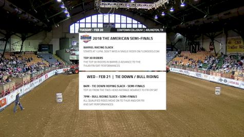 The American | Tuesday, Feb. 20 Barrel Racing Slack 1-100