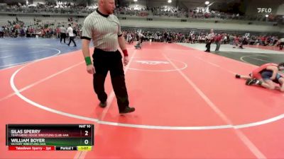 75 lbs Quarterfinal - Silas Sperry, Team Grind House Wrestling Club-AAA vs William Boyer, Victory Wrestling-AAA