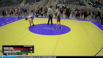 92 lbs Cons. Round 2 - Gavin Wise, Glendale Mat Club vs Braedan Crawford, Cornerstone Mat Club