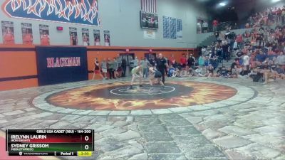 164-200 lbs Round 1 - Irelynn Laurin, Iron Knights vs Sydney Grissom, MiddleTNFreco