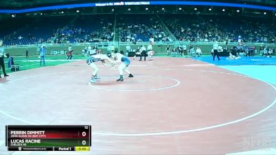 D2-132 lbs Cons. Round 3 - Lucas Racine, Chelsea HS vs Perrin Dimmitt, John Glenn HS (Bay City)