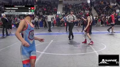 85 lbs 3rd Place Match - Cauy Siale, Chaparral Kids vs Isaac Steiner, Hoisington WC