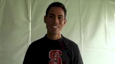 John Martinez NC State after qualifying to the steeple final 2010 NCAA Outdoor Champs