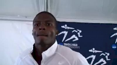 Curtis Mitchell Texas A&M after making the 100 final 2010 NCAA Outdoor Champs