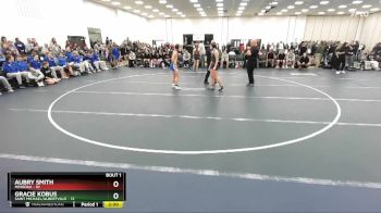 124 lbs Round 1 (3 Team) - Gracie Kobus, Saint Michael/Albertville vs Aubry Smith, Minooka