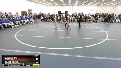 124 lbs Round 1 (3 Team) - Gracie Kobus, Saint Michael/Albertville vs Aubry Smith, Minooka