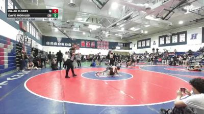 108 lbs Cons. Semi - David Morales, Chino Hills WC vs Isaiah Flores, Pounders WC