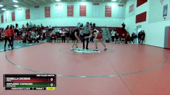 190 lbs 3rd Place Match - Izabella Dickens, Field vs Hayleigh Camacho, Waterloo