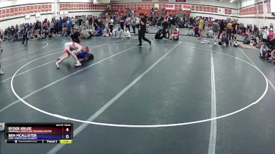 157 lbs Quarterfinal - Ben McAllister, MWC Wrestling Academy vs Ryder Kruse, Nebraska Wrestling Training Center